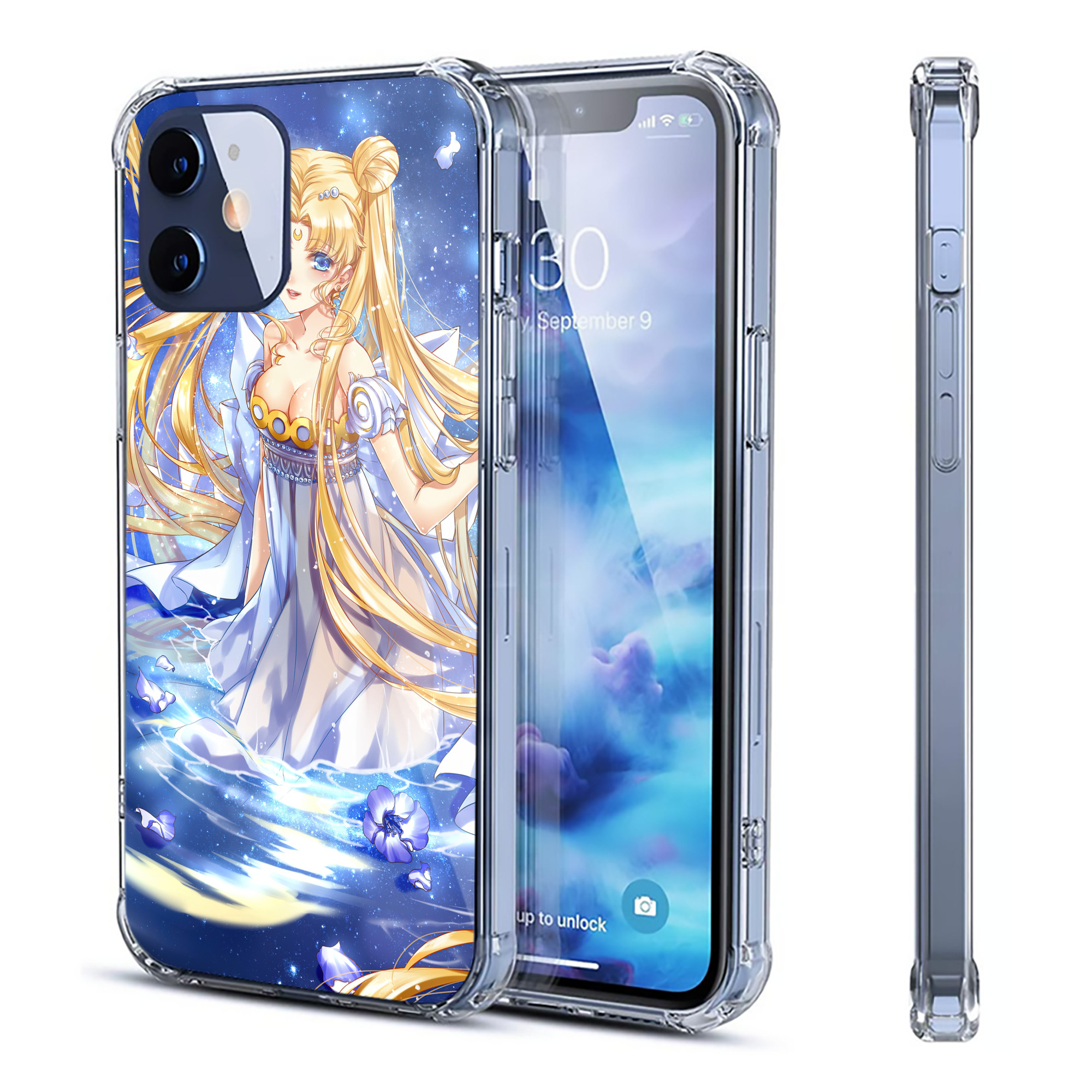 （画像用） 美少女戦士セーラームーン Sailor Moon 【iPhone 12シリーズ対応】透明スマホケース（クリアソフトケース）